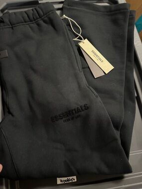 ESSENTIALS Black Men's Jogger Sweatpants